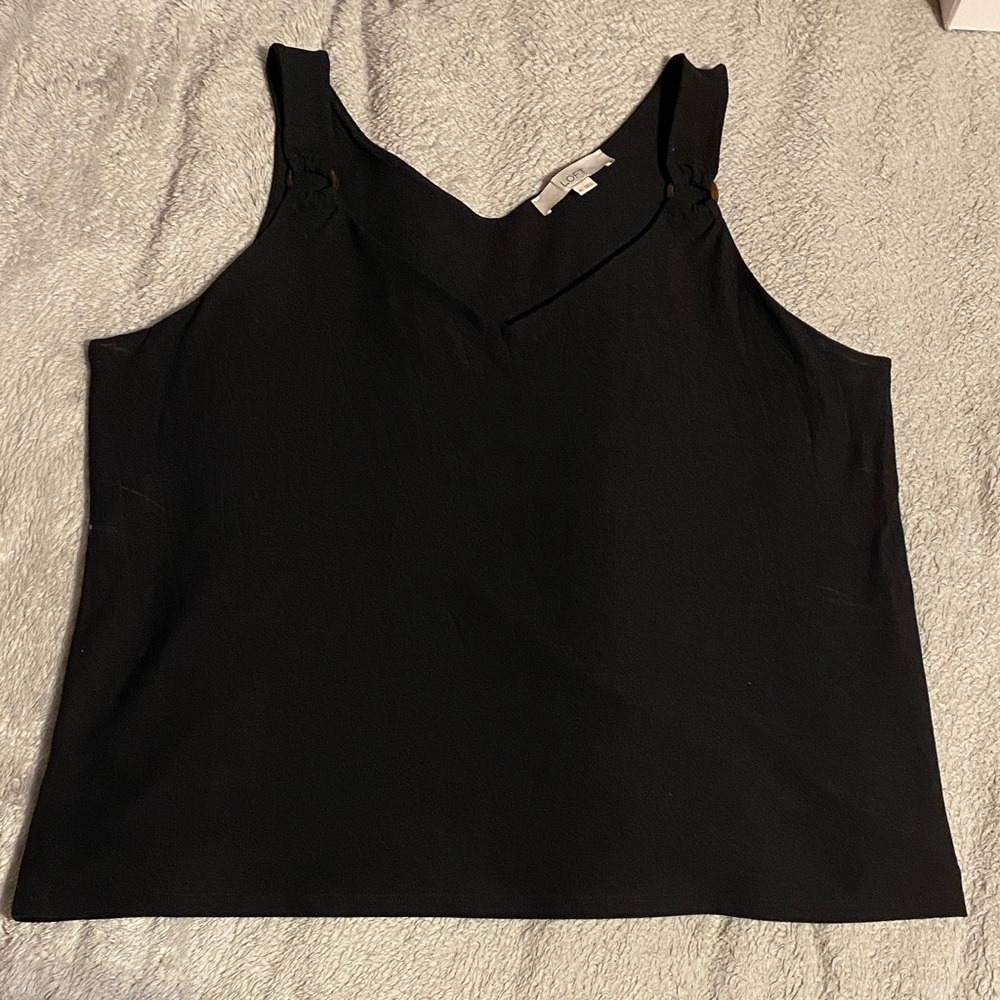 LOFT Black V-Neck Camisole